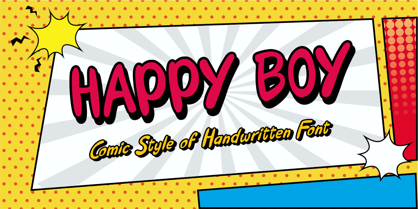 Пример шрифта Happy Boy #1